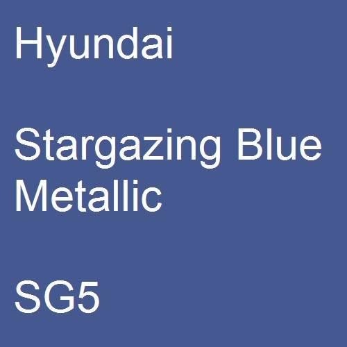 Hyundai, Stargazing Blue Metallic, SG5.